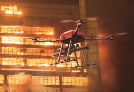 消防無(wú)人機(jī)在火災(zāi)中有哪些表現(xiàn)?(圖1)